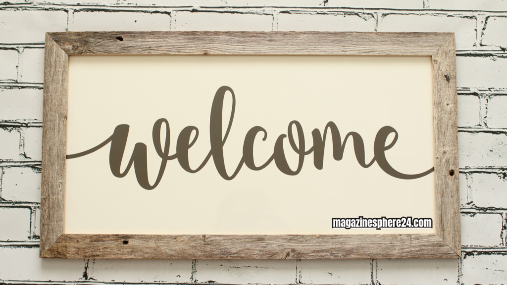 welcome sign