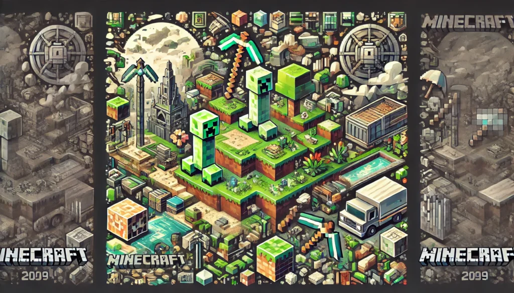 minecraft (2009) game icons banners